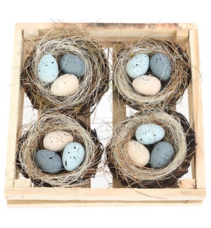 Bird Nest and Eggs - Set/4