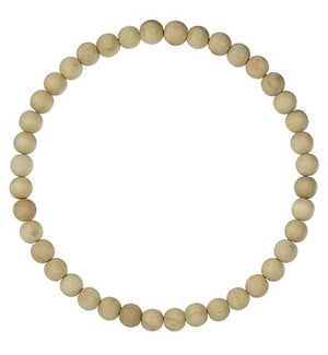 Bleached Bead Wreath-Small