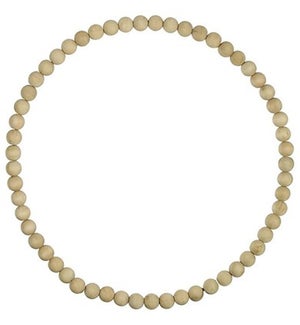 Bleached Bead Wreath-Large