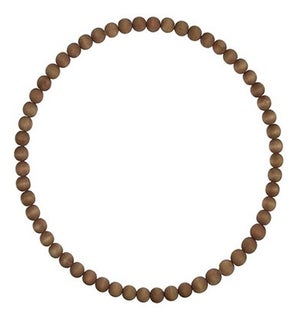 Brown Bead Wreath