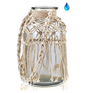 Macramé Lantern/Vase with Handle