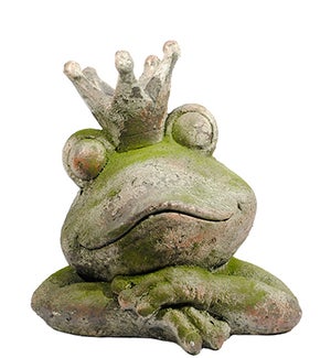 Garden Frog with Crown
