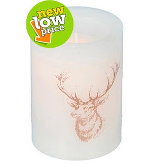 LED Deer Head Candle