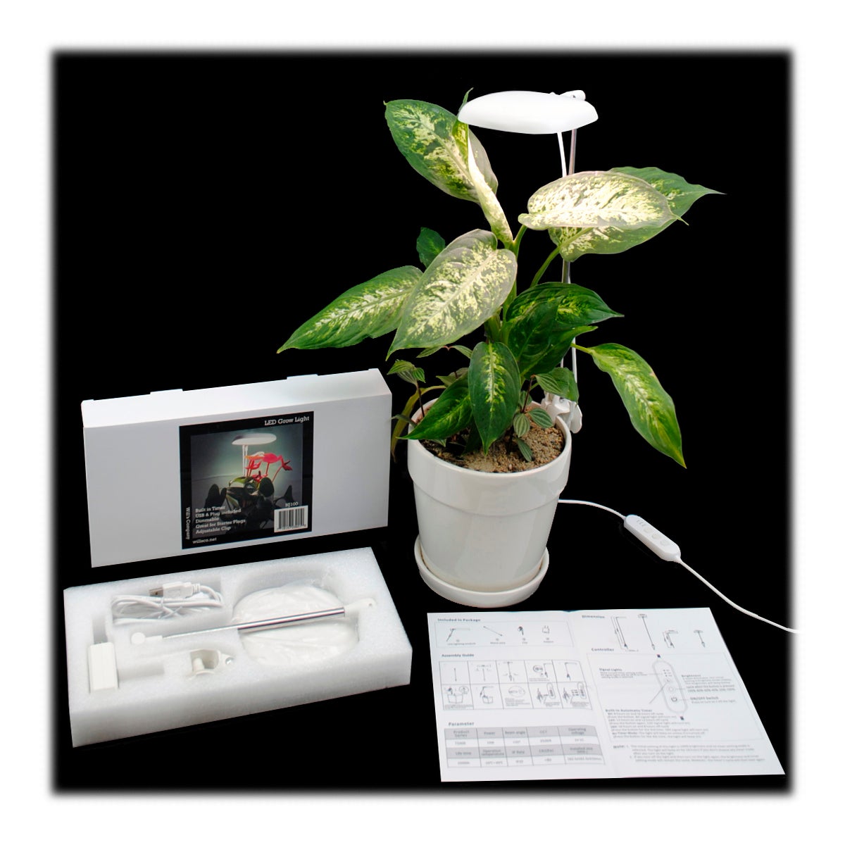 LED Grow Light w/Timer