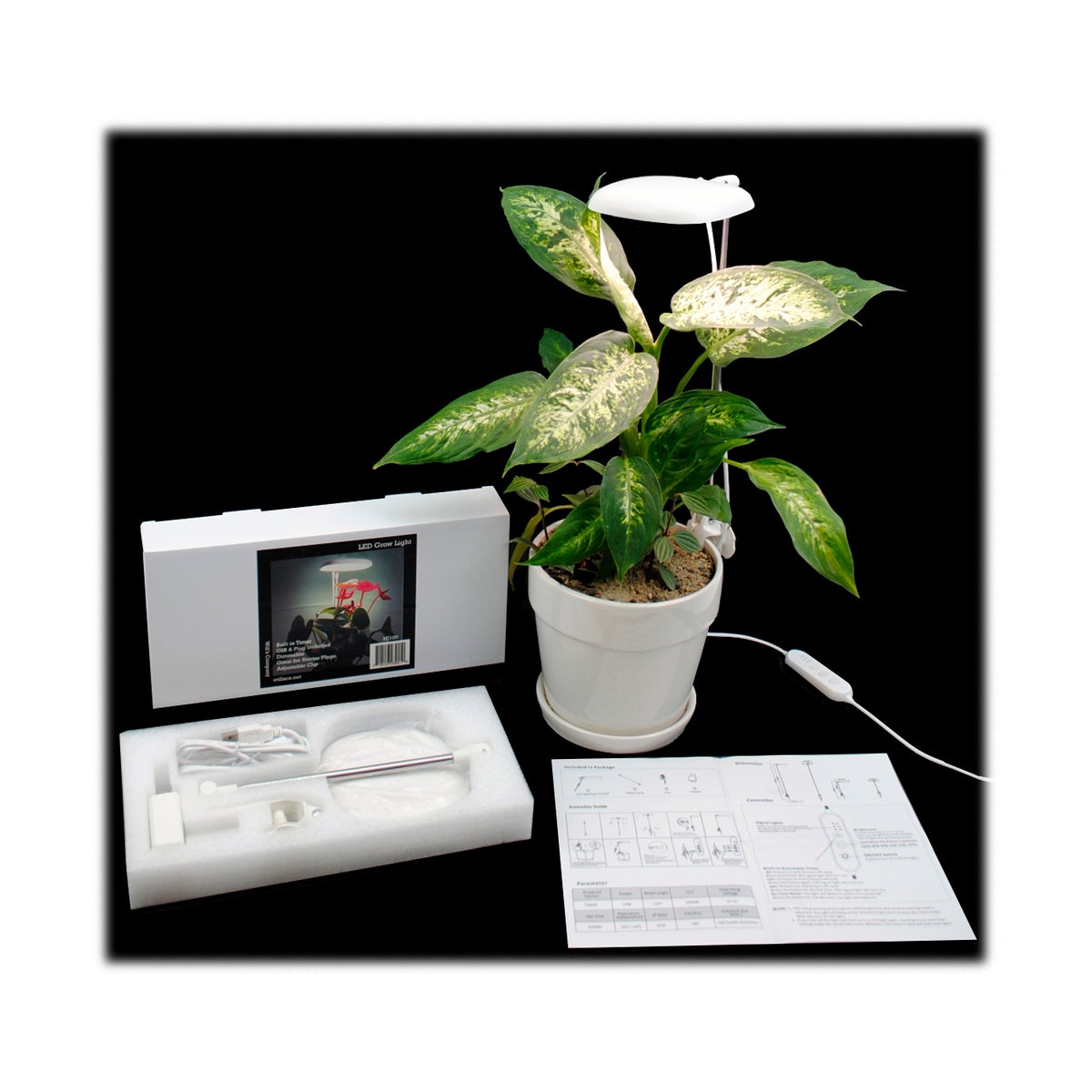 LED Grow Light w/Timer