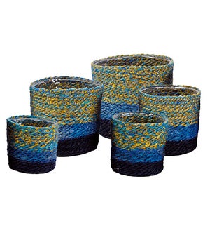 Jute Baskets Pot Covers - Set/5
