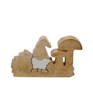 Small Gnome and Mushrooms Puzzle