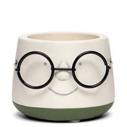 Poindexter Pot Planter with Glasses