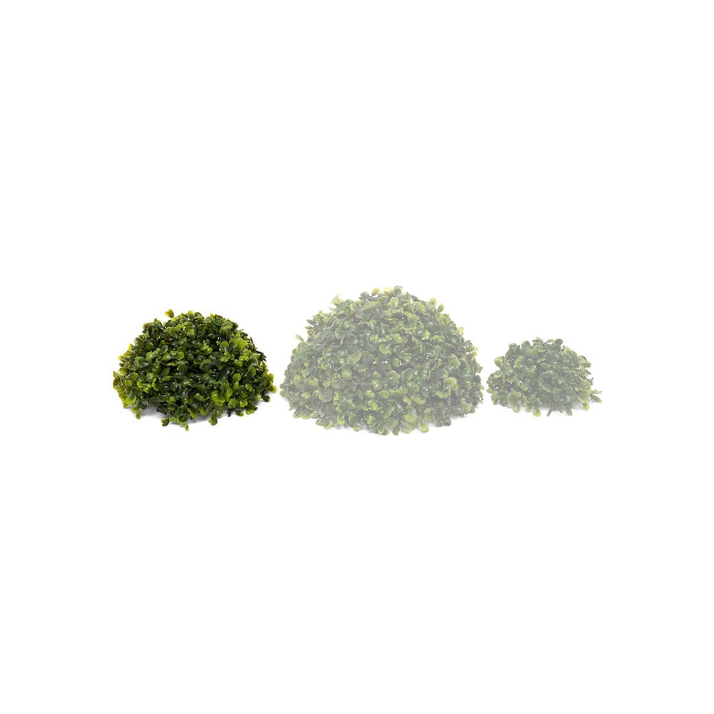 Boxwood Orb Half Ball Dome - Dark Green - Set/2