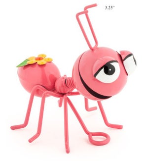 Pink Ant w/Flowers 
