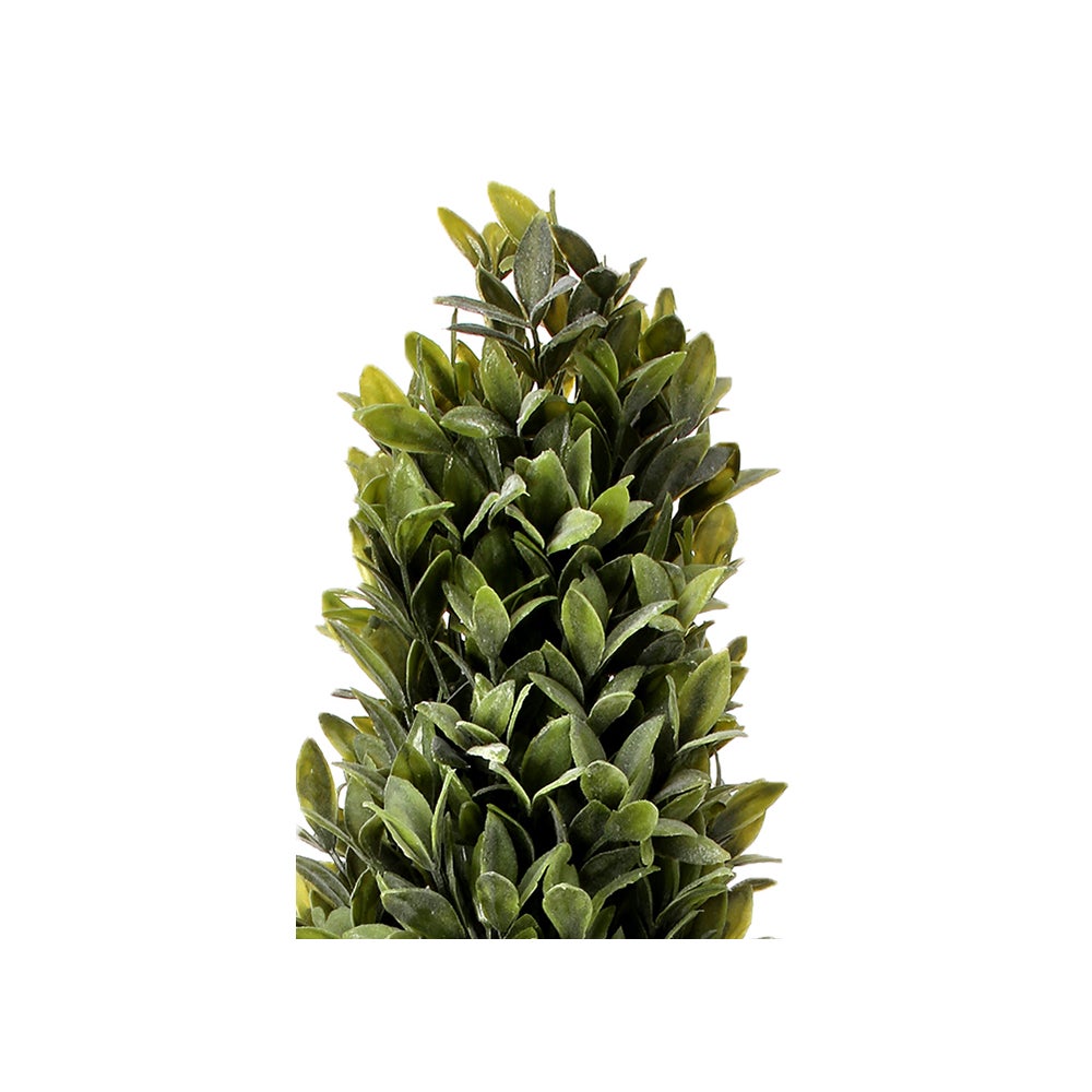 Flocked Sage Cone Topiary