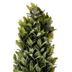 Flocked Sage Cone Topiary