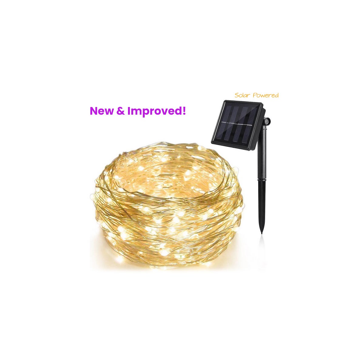Solar Light String w/ 8 Functions