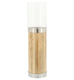 Wood Cylinder Candleholder
