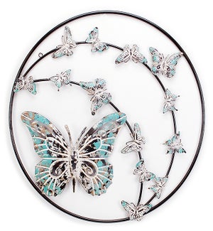 Round Butterfly Wall Art