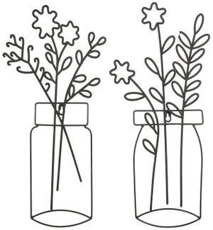 Flowers in a Jar Wall Art