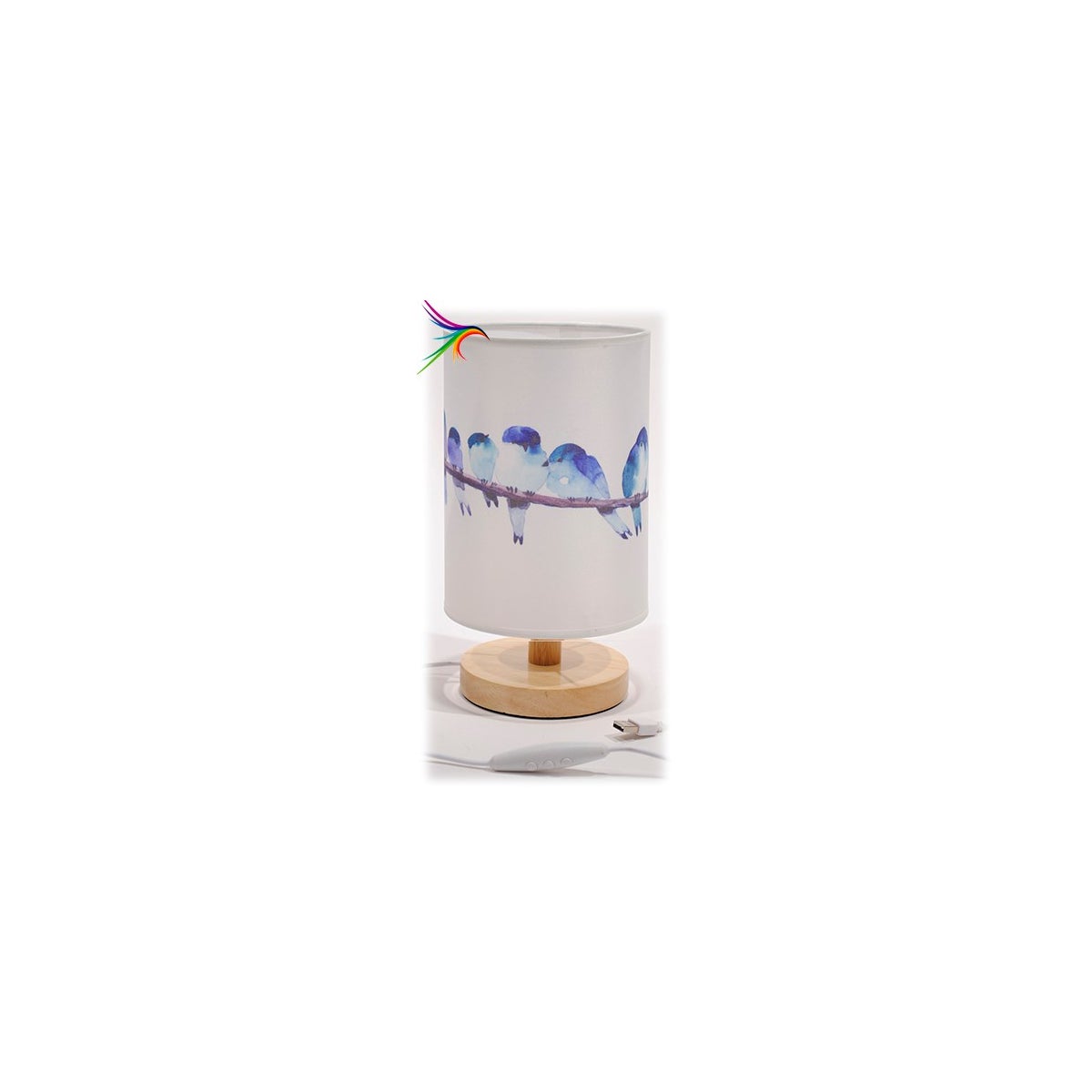 Birds Table Lamp USB/Electric