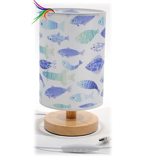 LED 'Fish' Table Lamp USB/Electric