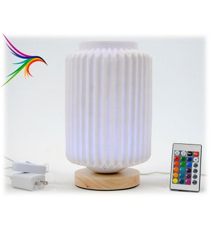Sandstone Tall LED Lamp w/Remote