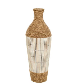 Boho Bamboo Rope Medium Vase