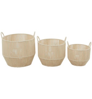 Round Storage Baskets - Set/3