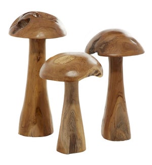 Teak Mushrooms - Set/3