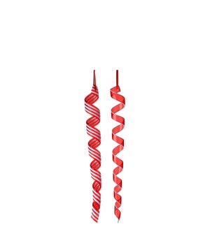 Peppermint Ribbon Candy Icicle Ornament