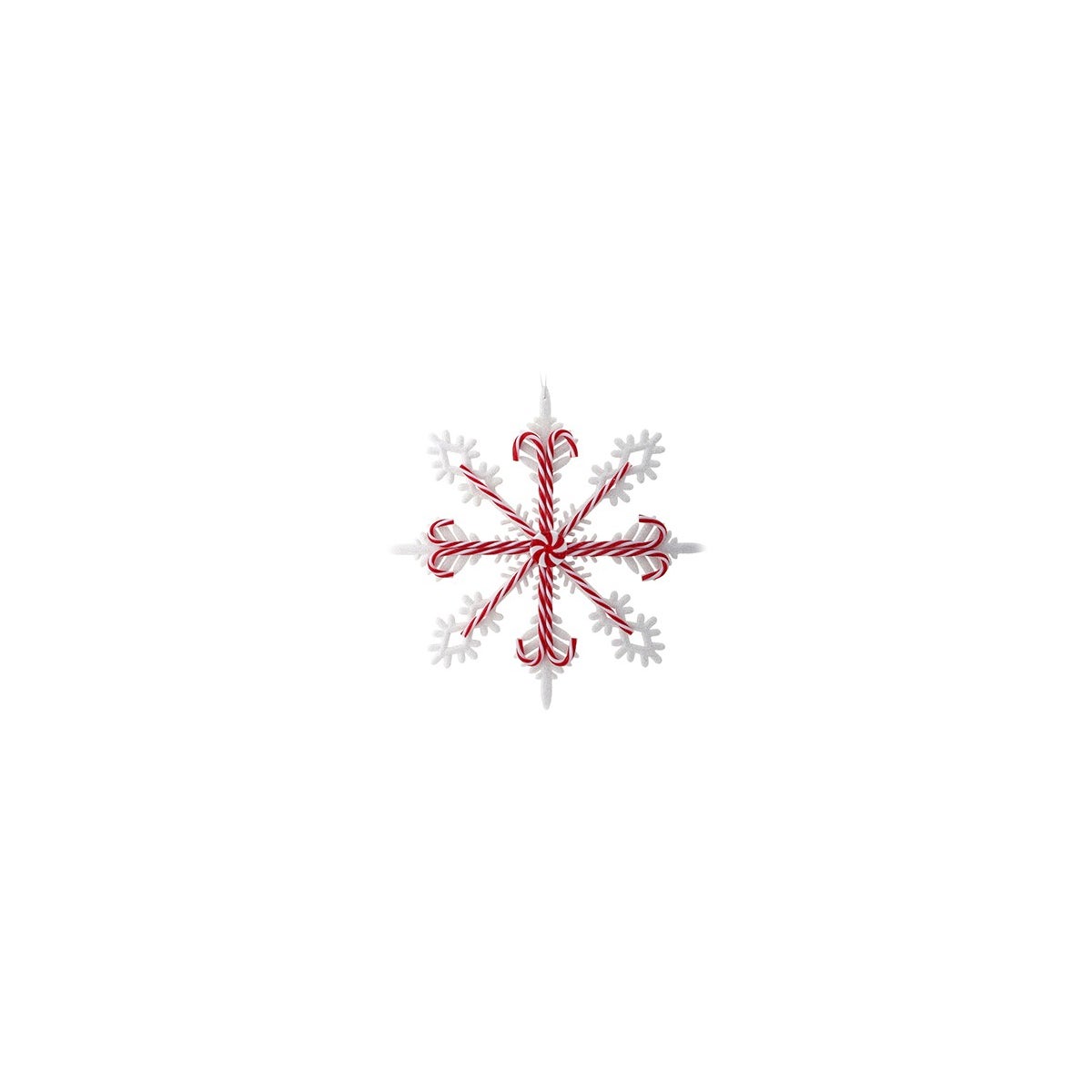 Peppermint Snowflake Ornament