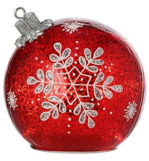 LED Snowflake Ornament Ball