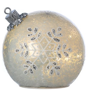 LED Snowflake Ornament Ball