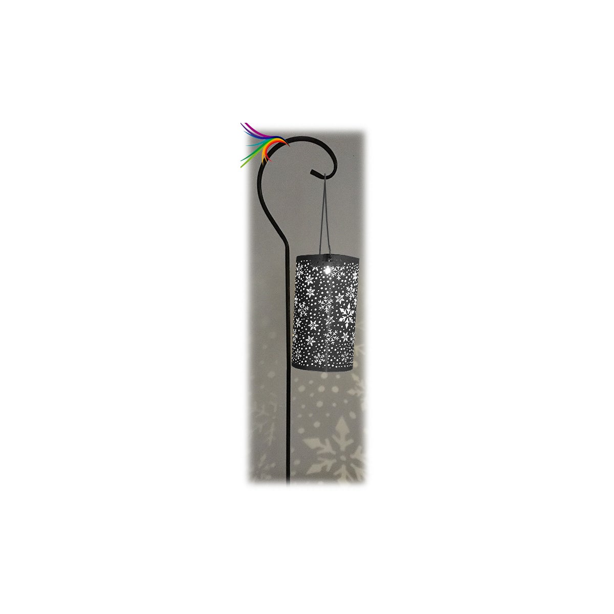 LED Solar Snowflake Lantern Stake