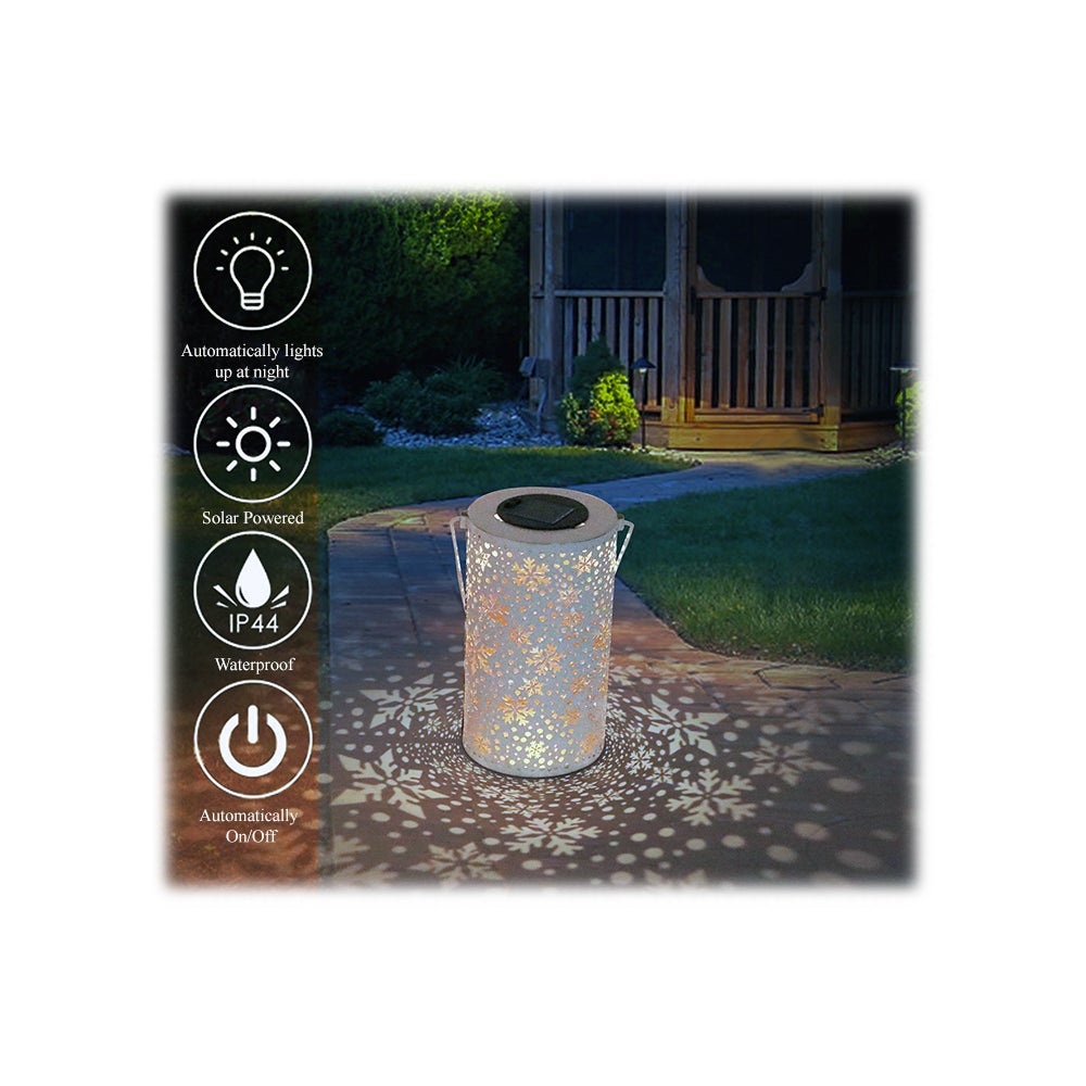 Solar Snowflake Lantern Stake