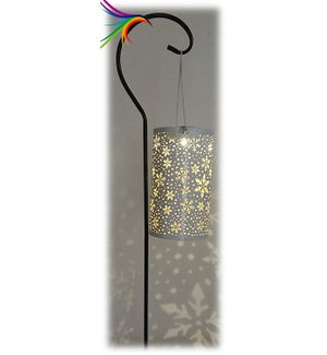 LED Solar Snowflake Lantern Stake