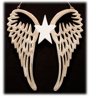 Large Angel Wings w/Star