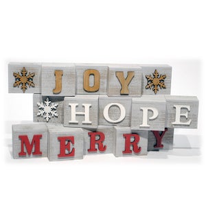 "Joy/Merry/Hope" Sign
