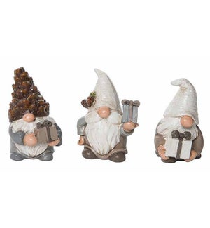 'Birch' Gnomes in Crate - Set/12
