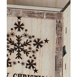 Small LED 'Merry Christmas' Planter/Box