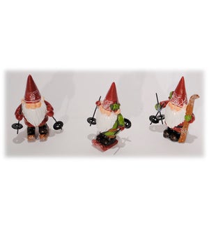 Mini Skiing Gnome - Set/12