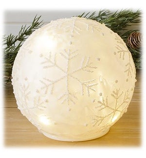 Medium LED Snowflake Orb/Ball