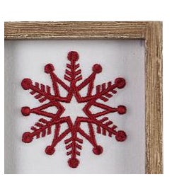 Framed Snowflake Plaque