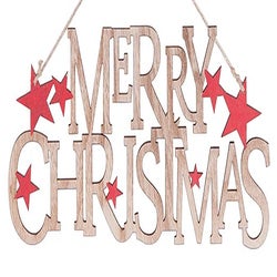 Hanging "Merry Christmas" Sign
