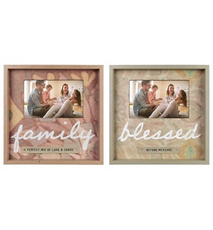 'Family'/'Blessed' Photo Frame