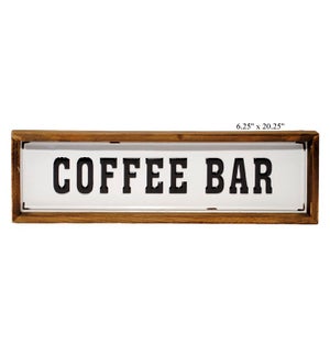 'Coffee Bar' Enamel Sign