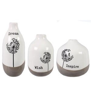 'Dandelion' Vases - Set/3