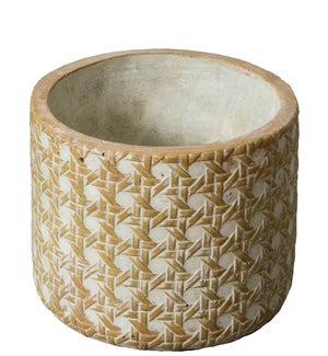 Caning Round Planters - Pk/2