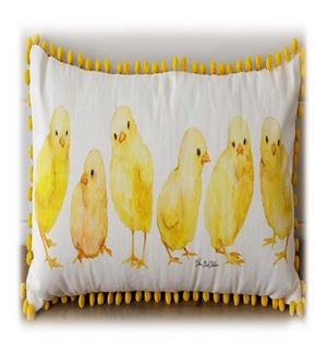 Baby Chicks Lumbar Pillow