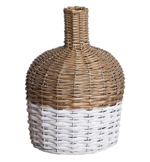 Demijohn-Look Two-Tone Basket
