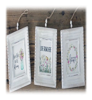 Beaded Floral Frames - 3/Pk