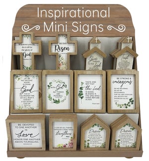 Mini Inspirational Signs - 36/box