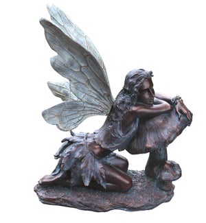 Bronze Fairy on Mushroom